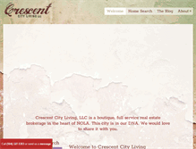 Tablet Screenshot of crescentcityliving.com